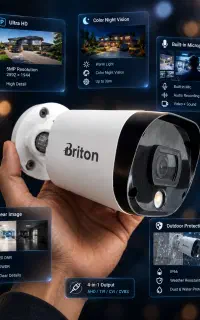 پکیج 5مگاپیکسل دوربین مداربسته برایتون