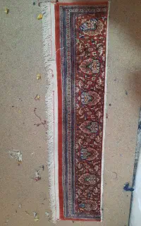 فرش نیمه کاره ابریشم بریده شده