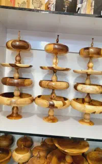 سرویس پذیرایی چوب گردو چهارتیکه اک