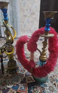 قلیون برنجی ۲ عدد