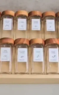 جا ادویه شیشه مکارتی در چوب وفلز