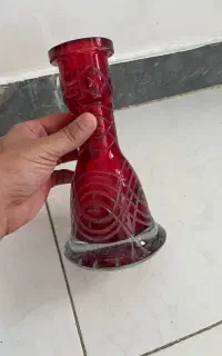 شیشه قلیون طرح دار کنده کاری شده