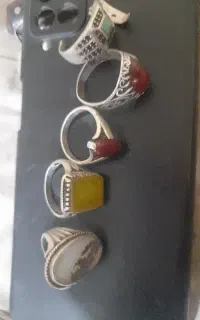 ۵ عدد انگشتر نقره
