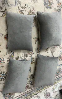 کوسن رنگ طوسی روشن