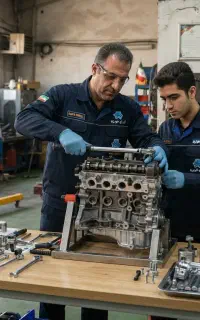 فروش موتور کامل پژو پراید نیسان سمند تیبا xu7 tu5