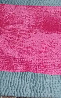 لحاف مخمل پنبه ای دونفره نو