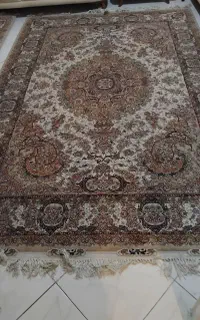 فرش ماشینی جفت ۶ متری طرح دستبافت سالاری