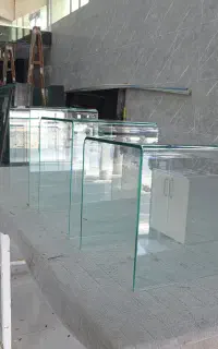میزخم میزعسلی میزشیشه ای پک سه تایی میز اداری