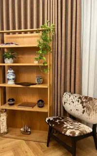 کتابخانه طراحی مینیمال  ایتالیایی، تمام چوب راش