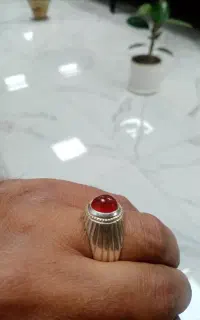 انگشترعقیق یمن به شرط رکاب دستساز