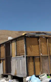 کانکس آهنی با سقف و کف آهن  بدنه چوب