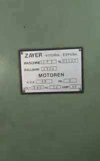 فرز بستر سنگین زایر اسپانیا ZAYER BF-3 (طول ۲۲۰۰)