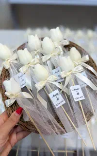 انواع گیفت شمع عروسی و تولد