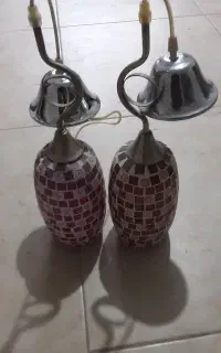 دوعدد لوستر سقفی سالم
