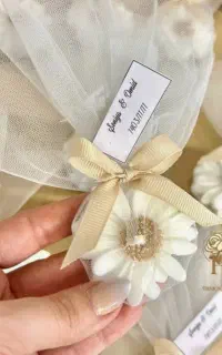 گیفت شمع عقدی گل