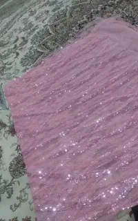 پارچه صورتی مجلسی ۱مترو۸۰ سانت