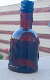 بطری شیشه ای فلورانس ۲۰۰ میل قهوه ای