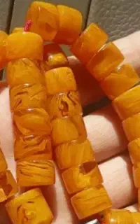تسبیح چرتکه‌ای کهربا