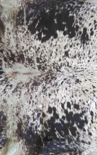 پوست گاوی چرمی و موی تزئینی