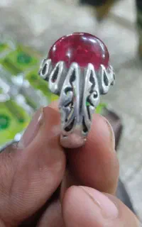انگشتر یاقوت معدنی