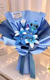باکس و دسته گل مخملی ماندگار با اقساط 4 ماهه