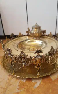 uds کاستوم منقلhfy ذغالی  برنجی fr سماور  jfasc