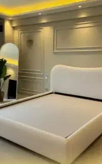 تختخواب تدی تخت پارچه ای لمسه