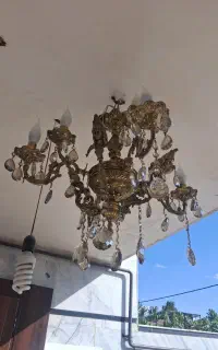 لوستر ۵ شاخه و آینه کنسول