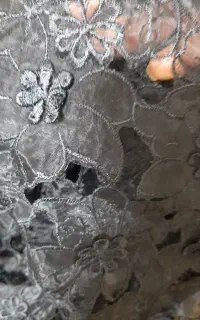 پارچه حریر شیشه گل گیپور