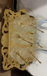 استکان همراه باقاشق چایخوری