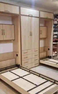 تخت تاشو (کمجا) یکنفره طرح چوب اقساط