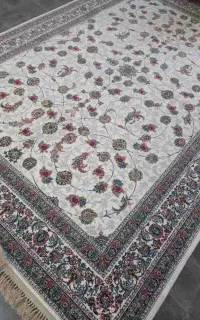 فرش افشان کاشان۷۰۰شانه۱۲متری۸تخته مناسب عروس دوماد