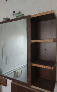 آینه حمام چوبی