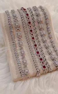 دستبند جواهری نگین اتریشی