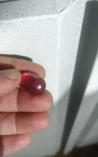 یاقوت برمه سرخ کهنه و قدیمی گبری