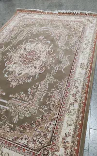 2تخته فرش 6متری تهران  گل برجسته جفت گردویی