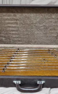 سنتور چوب گردو در حد نو ساخت سنائی همدان+کیف