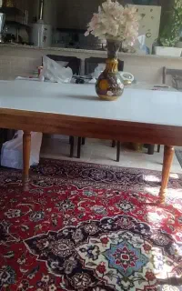 میز تنهای زیبا غذاخوری ۴نفره تمام چوب جنگلی ومحکم
