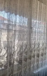 پرده تور با گیپوردوزی