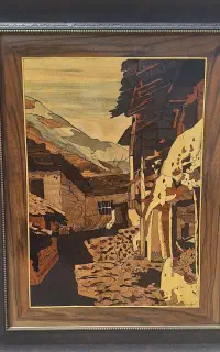 معرق چوب ( تکنیک تفکیک رنگ)