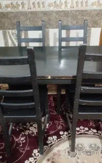 میز نهارخوری ایکیا 6نفره تمام چوب