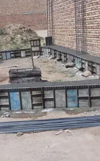 آرماتور بندی قالب بندی ساختمان در ویلا باغ و باغچه