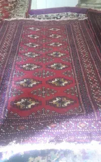 قالیچه  دستباف ترکمنی  ۱متر طول عرض۸۰