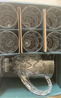 ست هفت پارچه پارچ و لیوان