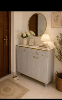 جاکفشی چوبی بارنگبندی جذاب