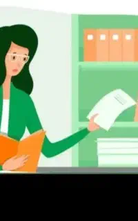 کارمندفروش خانم و نگهبان آقا