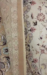 دو حلقه فرش 9 متری کرم