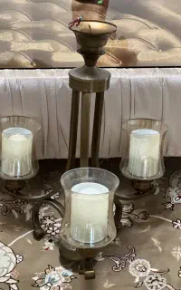 لوستر ۳شعله برنزی