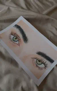 نقاشی چهره و چشم ــ سفارشی