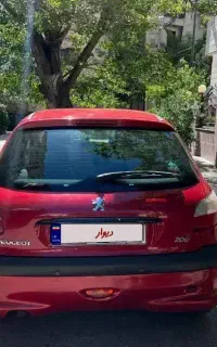 پژو۲۰۶ تیپ۶ کم کارکرد مدل۹۰